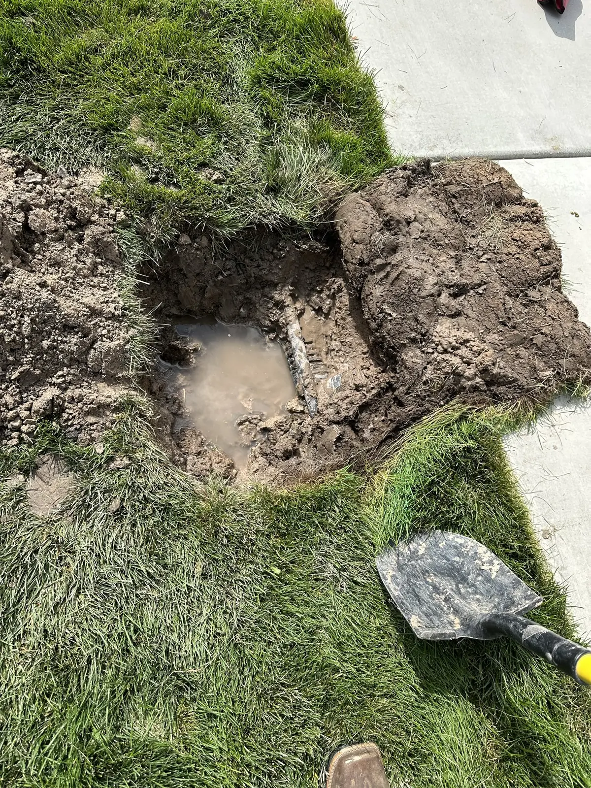 Line repair dig