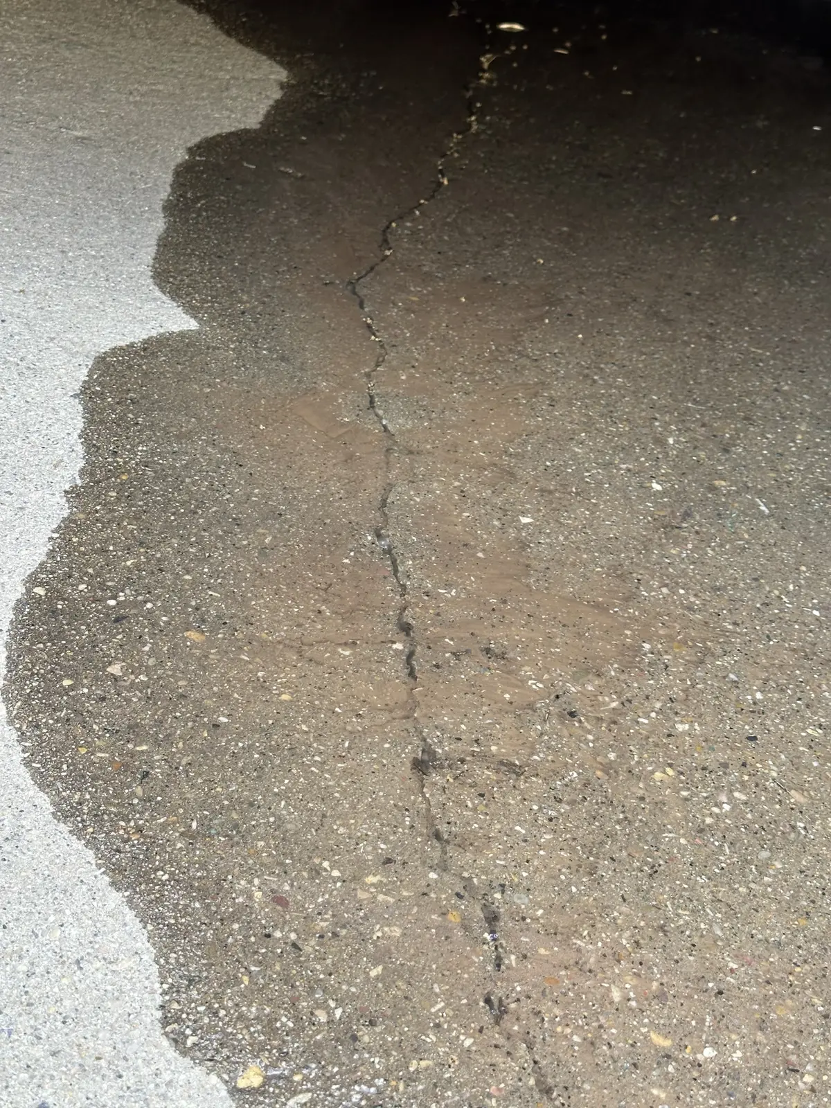 Main line leak located