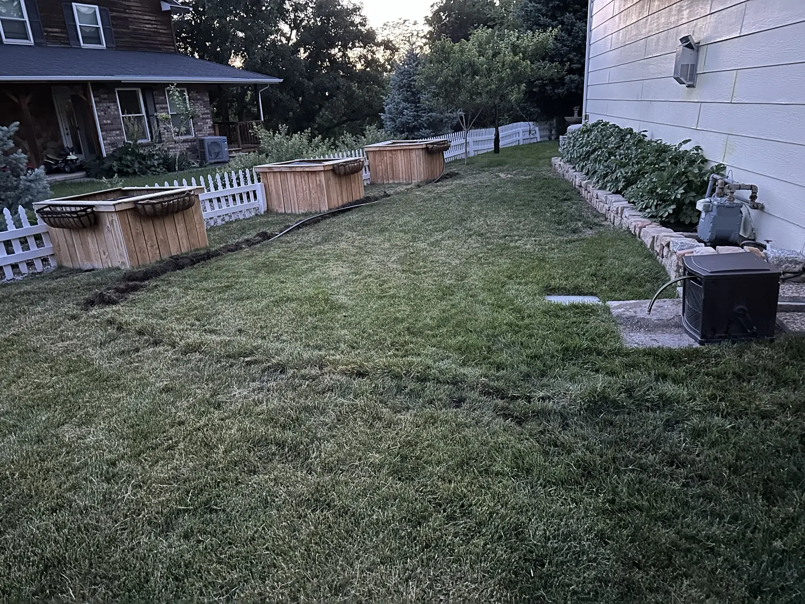 Backyard finish