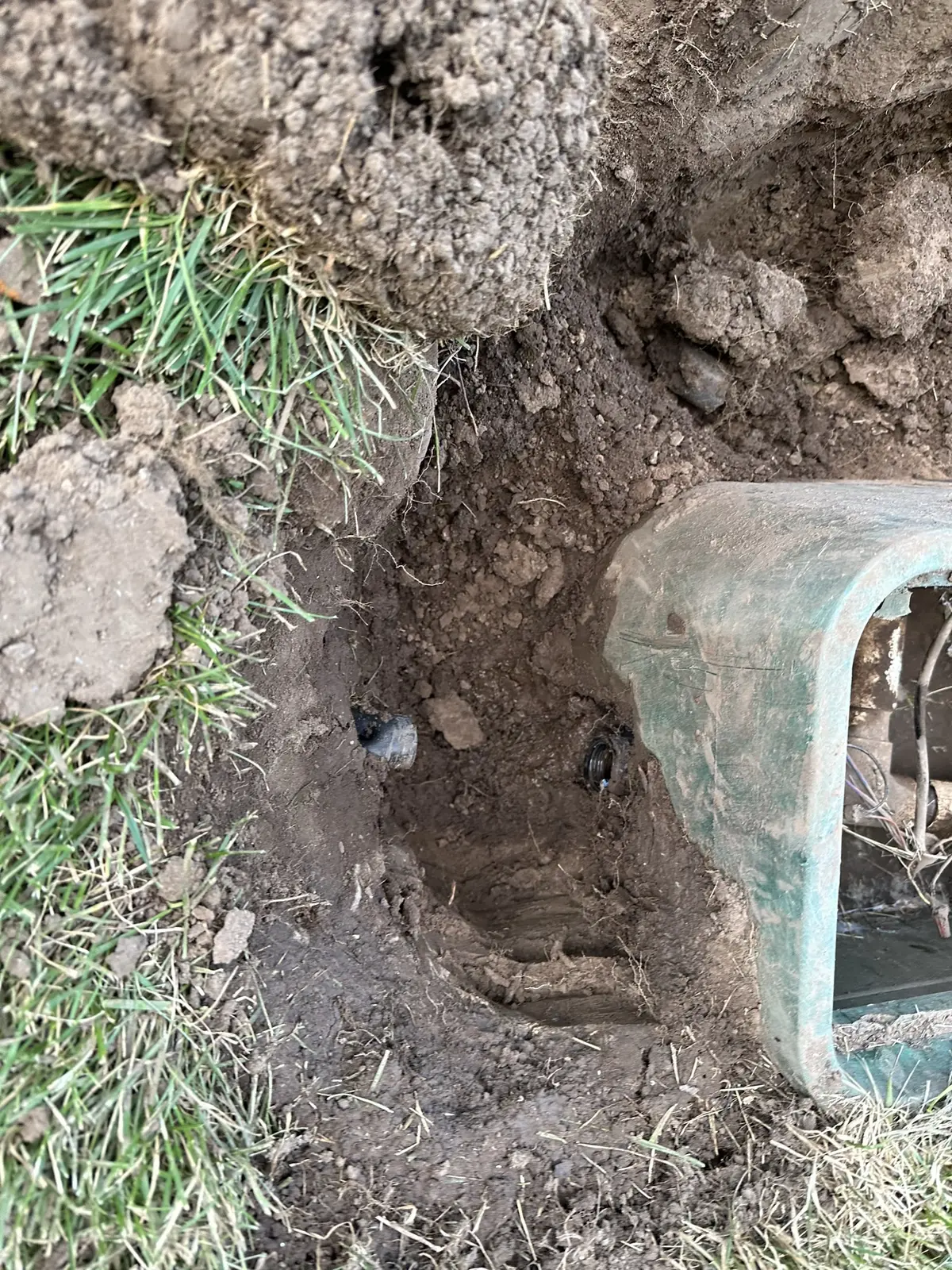 Valve box in ground