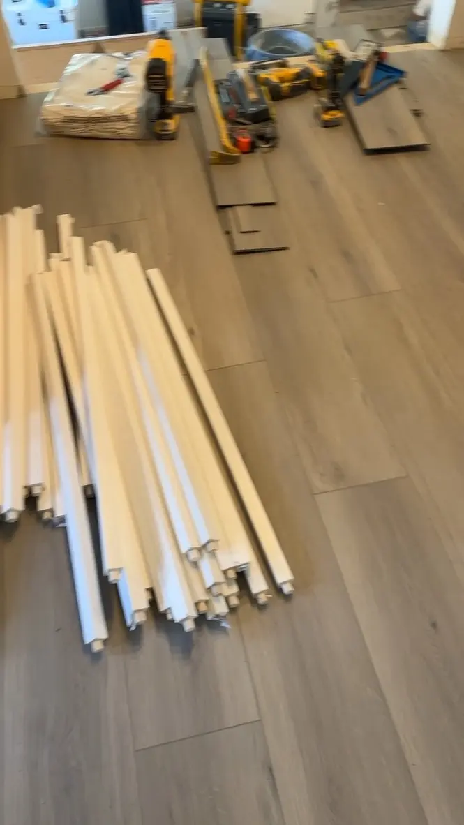 Trim and baseboard work